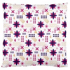 Minimal Floral Pattern Standard Flano Cushion Case (one Side) by designsbymallika