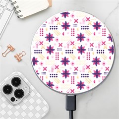 Minimal Floral Pattern Wireless Charger by designsbymallika