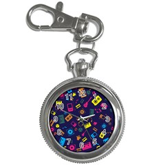 Seamless Musical Pattern Key Chain Watches by designsbymallika