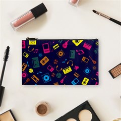 Seamless Musical Pattern Cosmetic Bag (small) by designsbymallika