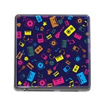 Seamless Musical Pattern Memory Card Reader (Square 5 Slot) Front