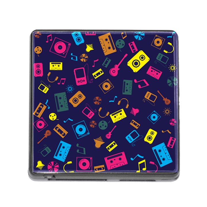 Seamless Musical Pattern Memory Card Reader (Square 5 Slot)