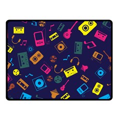 Seamless Musical Pattern Fleece Blanket (small) by designsbymallika