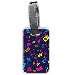 Seamless Musical Pattern Luggage Tag (one Side) by designsbymallika