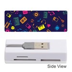 Seamless Musical Pattern Memory Card Reader (Stick) Front