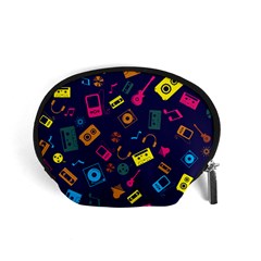 Seamless Musical Pattern Accessory Pouch (small) by designsbymallika