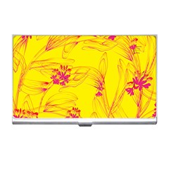 Floral Abstract Pattern Business Card Holder by designsbymallika