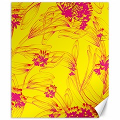 Floral Abstract Pattern Canvas 8  X 10  by designsbymallika