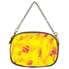 Floral Abstract Pattern Chain Purse (two Sides) by designsbymallika