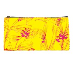 Floral Abstract Pattern Pencil Case by designsbymallika