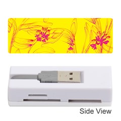 Floral Abstract Pattern Memory Card Reader (stick) by designsbymallika