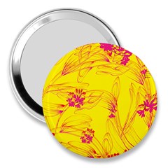 Floral Abstract Pattern 3  Handbag Mirrors by designsbymallika