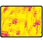 Floral Abstract Pattern Double Sided Fleece Blanket (Large)  80 x60  Blanket Front