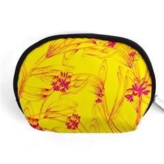 Floral Abstract Pattern Accessory Pouch (medium) by designsbymallika