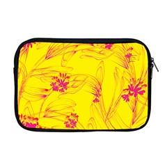 Floral Abstract Pattern Apple Macbook Pro 17  Zipper Case