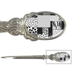 Black And White Pattern Letter Opener by designsbymallika