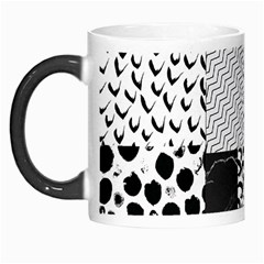 Black And White Pattern Morph Mugs by designsbymallika