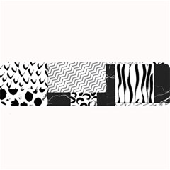 Black And White Pattern Large Bar Mats by designsbymallika