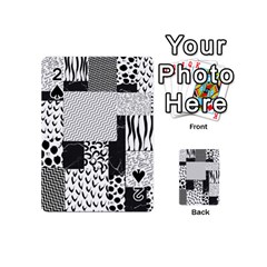 Black And White Pattern Playing Cards 54 Designs (mini)