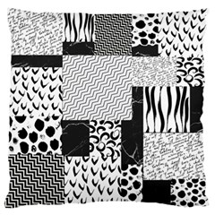 Black And White Pattern Standard Flano Cushion Case (two Sides) by designsbymallika