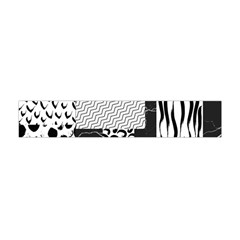 Black And White Pattern Flano Scarf (mini) by designsbymallika