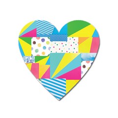 Geometric Pattern Heart Magnet by designsbymallika