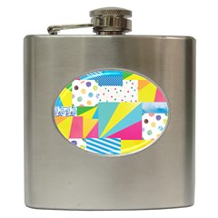 Geometric Pattern Hip Flask (6 Oz) by designsbymallika