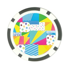 Geometric Pattern Poker Chip Card Guard (10 Pack) by designsbymallika