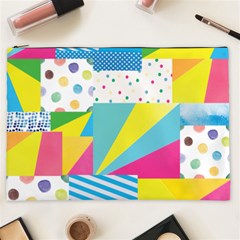 Geometric Pattern Cosmetic Bag (xxl) by designsbymallika