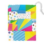 Geometric Pattern Drawstring Pouch (5XL) Front