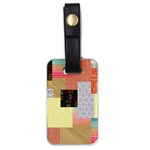 Tribal Mosaic Print Luggage Tag (one side) Front