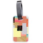 Tribal Mosaic Print Luggage Tag (two sides) Front