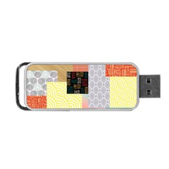 Tribal Mosaic Print Portable Usb Flash (one Side) by designsbymallika