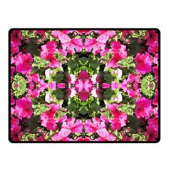 Magenta Repeats Double Sided Fleece Blanket (small)  by kaleidomarblingart