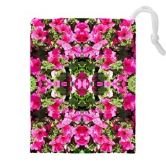 Magenta Repeats Drawstring Pouch (4xl) by kaleidomarblingart