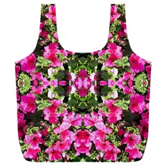 Magenta Repeats Full Print Recycle Bag (xxl) by kaleidomarblingart