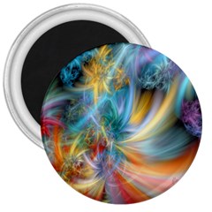 Colorful Thoughts 3  Magnet by WolfepawFractals