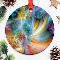 Colorful Thoughts Ornament (round) by WolfepawFractals