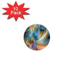 Colorful Thoughts 1  Mini Magnet (10 Pack)  by WolfepawFractals