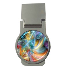 Colorful Thoughts Money Clip (round) by WolfepawFractals