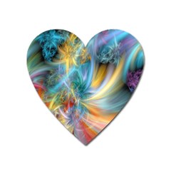 Colorful Thoughts Magnet (heart) by WolfepawFractals