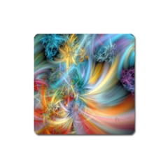 Colorful Thoughts Magnet (square) by WolfepawFractals