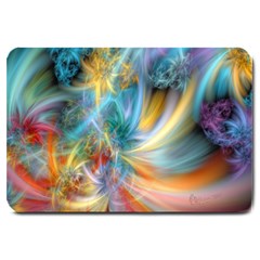 Colorful Thoughts Large Doormat by WolfepawFractals