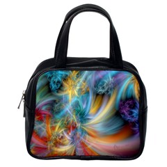 Colorful Thoughts Classic Handbag (one Side) by WolfepawFractals