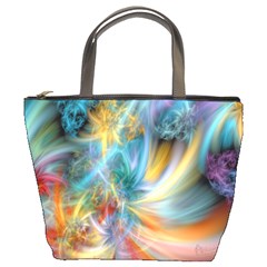 Colorful Thoughts Bucket Bag by WolfepawFractals