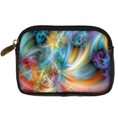 Colorful Thoughts Digital Camera Leather Case by WolfepawFractals