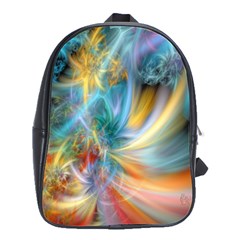 Colorful Thoughts School Bag (large) by WolfepawFractals