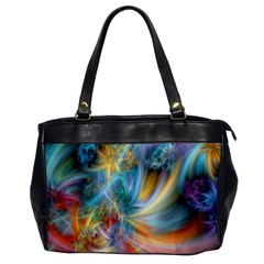 Colorful Thoughts Oversize Office Handbag by WolfepawFractals