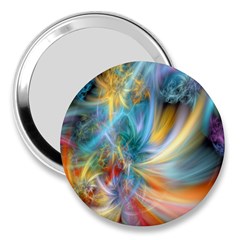 Colorful Thoughts 3  Handbag Mirror by WolfepawFractals