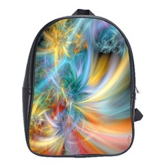 Colorful Thoughts School Bag (xl) by WolfepawFractals